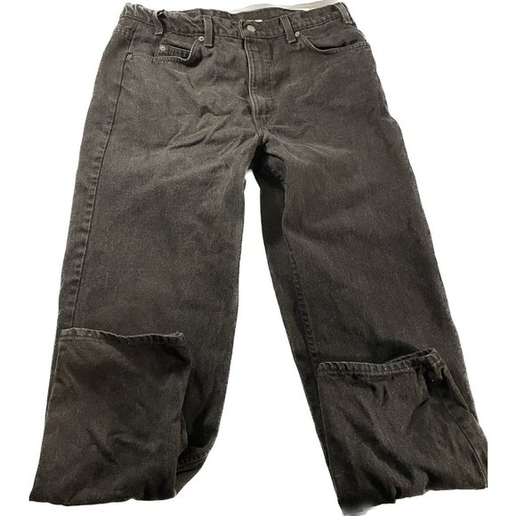 Vintage Levis 550 Jeans Mens 38x32 Black Orange Tab Made In USA 1997 - Picture 2 of 16